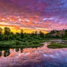 Sunset on the Umpqua River